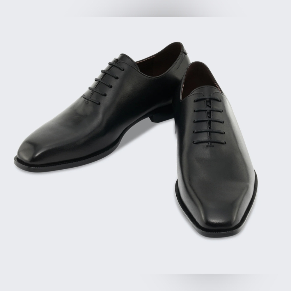 Bolvaint Cioni Mens Shoes 11 EU 44 Black Oxford Whole Cut Leather Dress Shoe